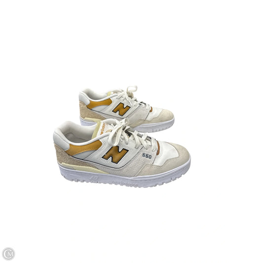 Shoes Sneakers By New Balance In Tan & White, Size: 9