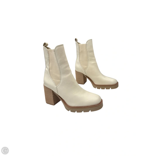 Boots Mid-calf Heels By Sam Edelman In Cream, Size: 6