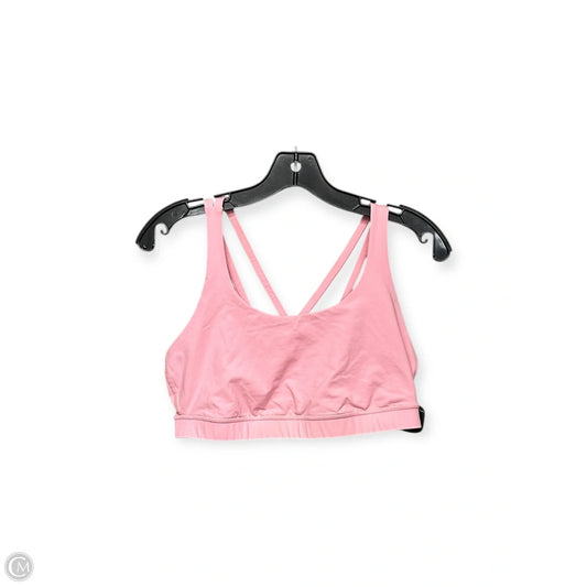 Athletic Bra By Lululemon In Pink, Size: 10
