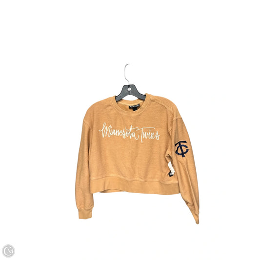 Athletic Top Long Sleeve Crewneck By Clothes Mentor In Brown, Size: S