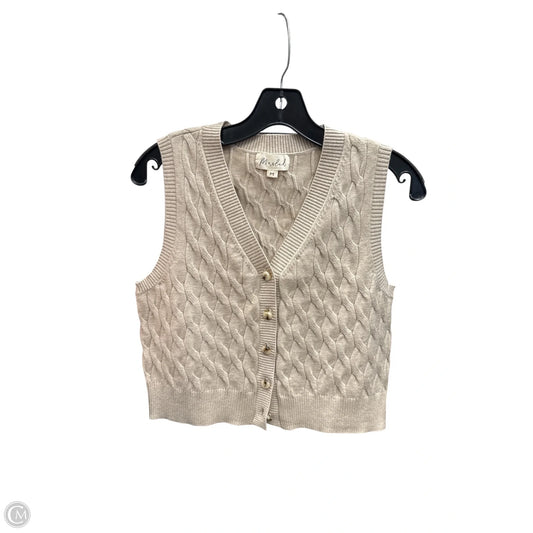 Vest Sweater By Marled In Tan, Size: M