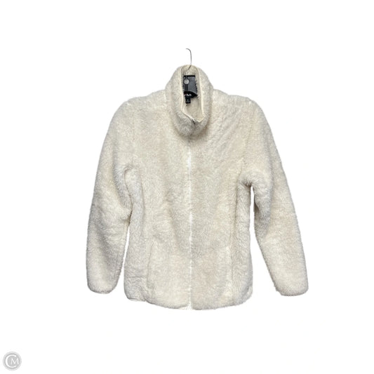 Jacket Faux Fur & Sherpa By Fila In Cream, Size: M