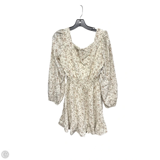 Dress Casual Midi By Clothes Mentor In Cream & Green, Size: S