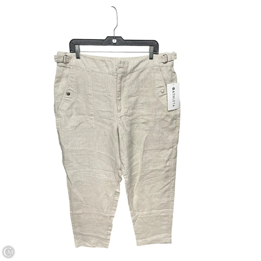 Pants Linen By Athleta In Tan, Size: 16