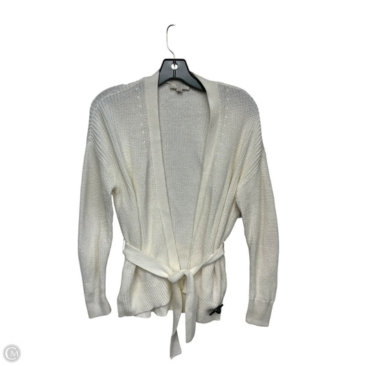 Cardigan By Loft In Cream, Size: Mp