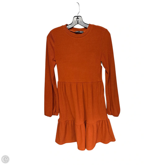 Dress Casual Midi By Shein In Orange, Size: S