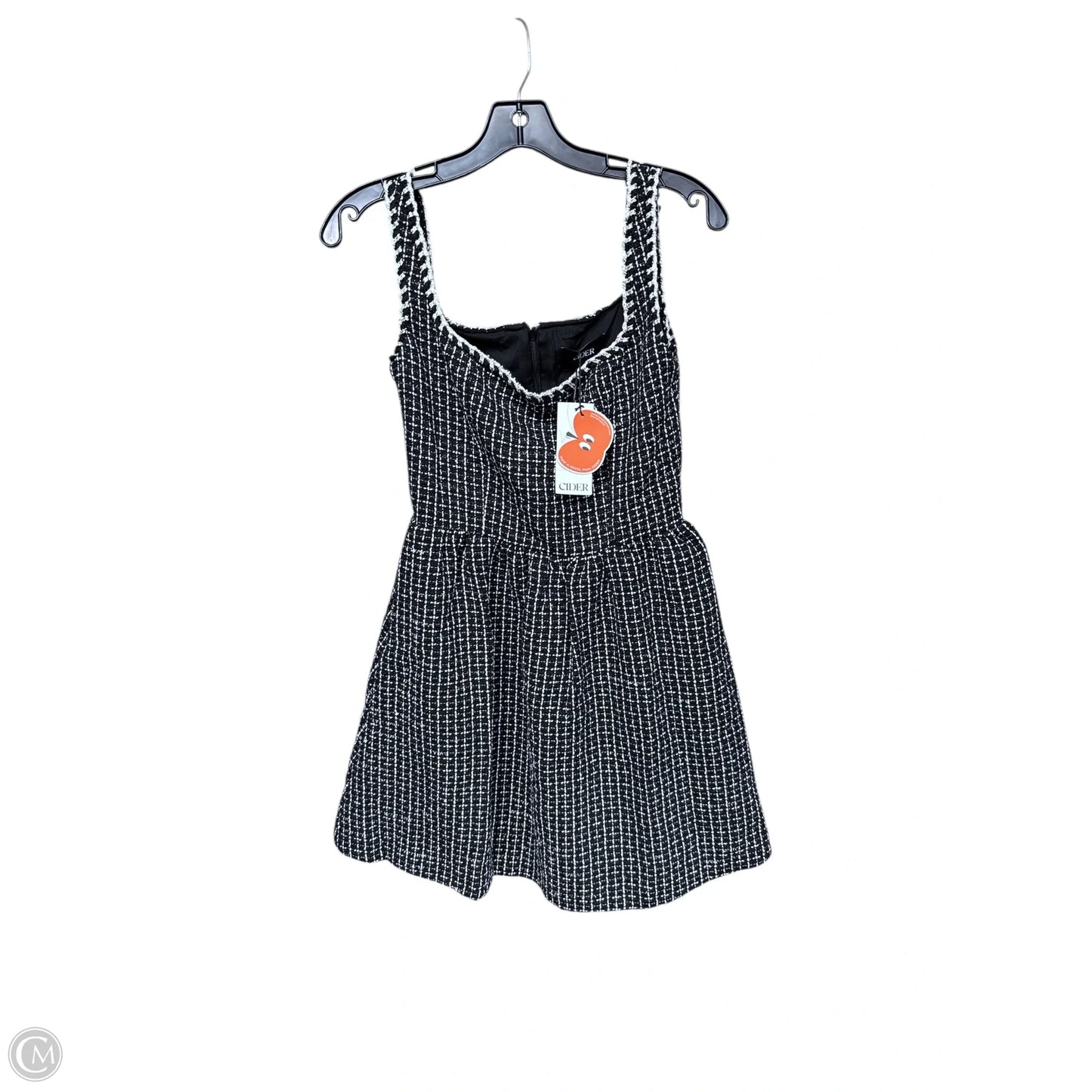 Dress Party Midi By Clothes Mentor In Black & White, Size: Xs