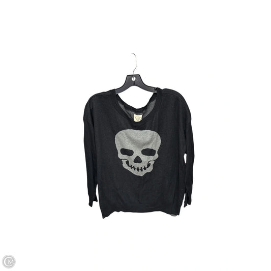 Sweater By Chaser In Black & Grey, Size: M