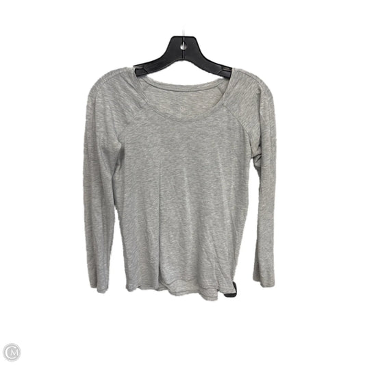 Athletic Top Long Sleeve Crewneck By Lululemon In Grey, Size: S