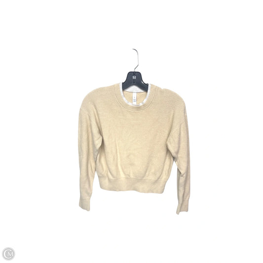 Sweater By Lululemon In Tan, Size: 4