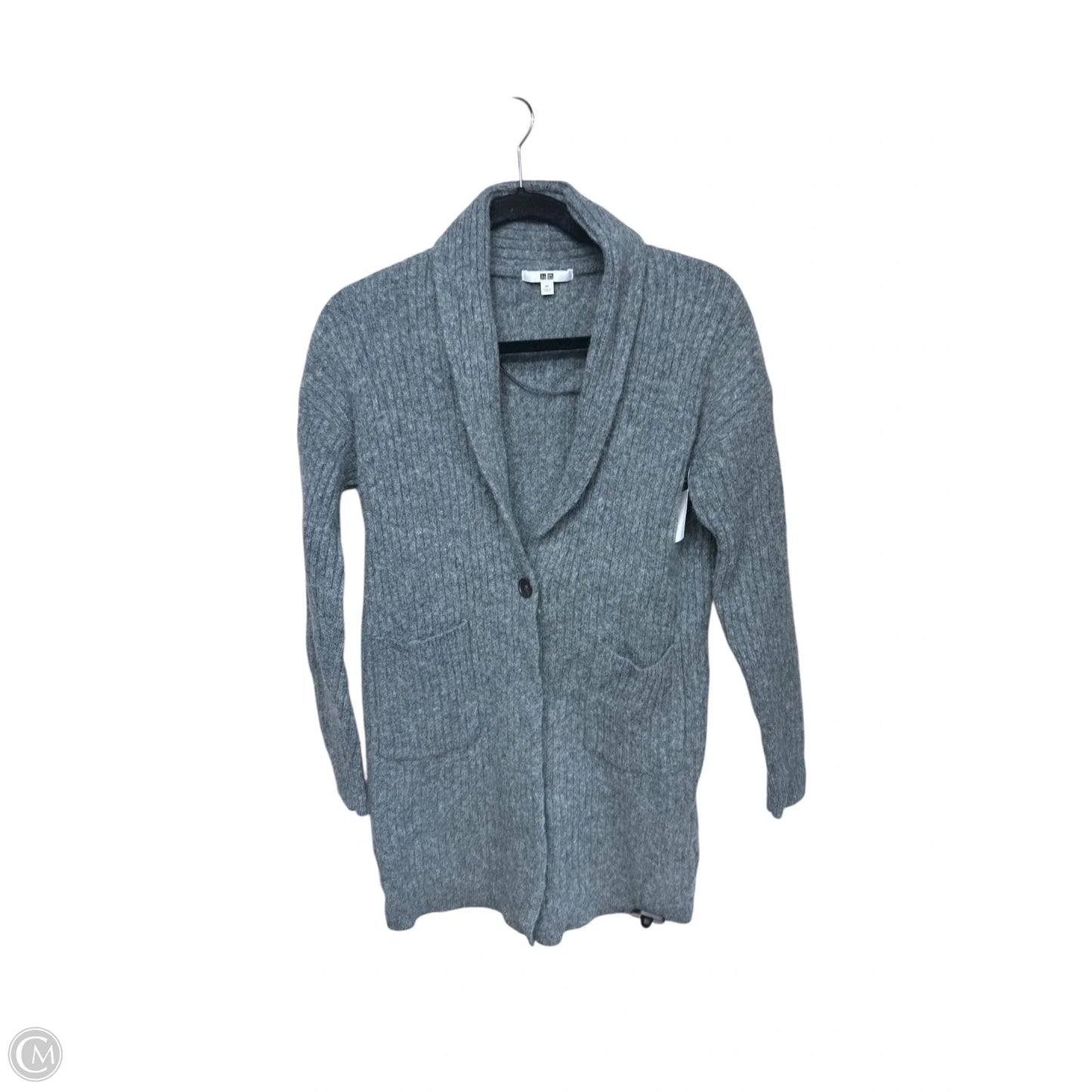 Sweater Cardigan By Uniqlo In Teal, Size: Xs