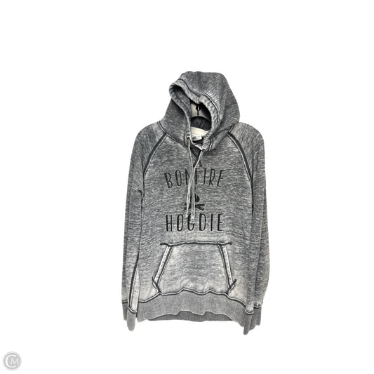 Sweatshirt Hoodie By Clothes Mentor In Grey, Size: M