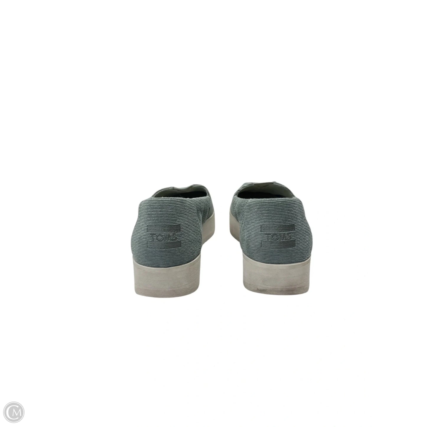 Shoes Heels Wedge By Toms In Green, Size: 8