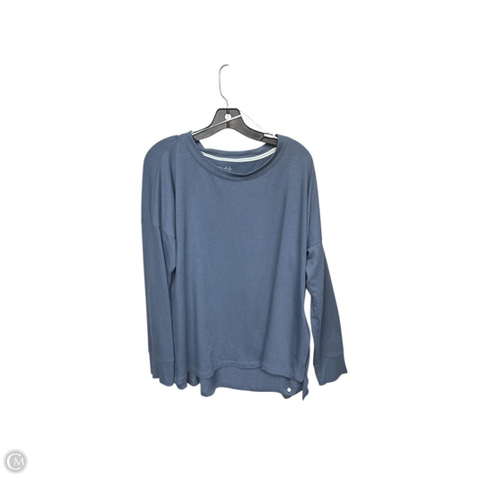 Top Long Sleeve By Wonderly In Blue, Size: Xl