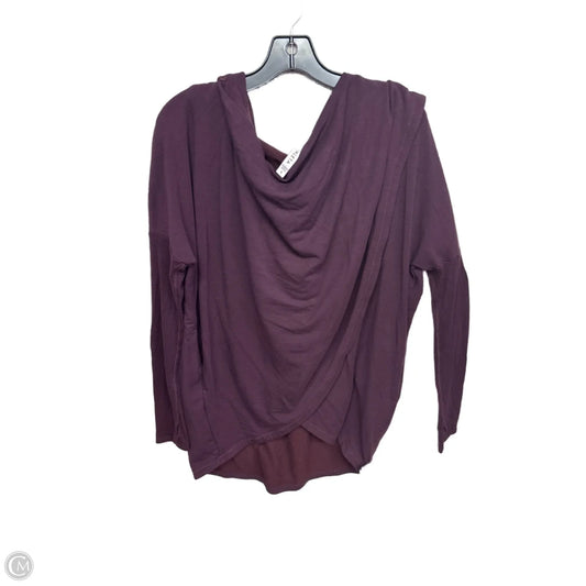 Sweatshirt Hoodie By Athleta In Purple, Size: S