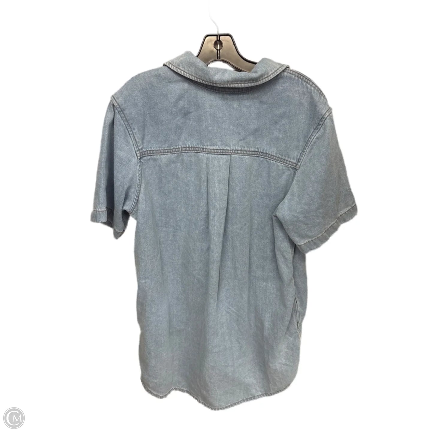 Dress Casual Midi By Universal Thread In Blue Denim, Size: M