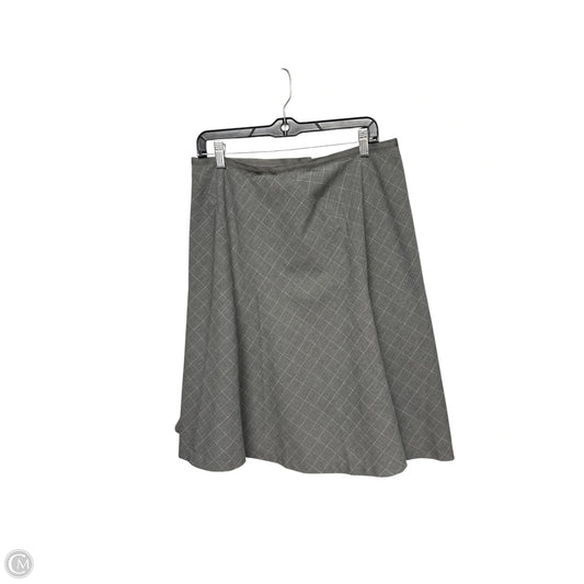 Skirt Midi By Liz Claiborne In Grey, Size: 10