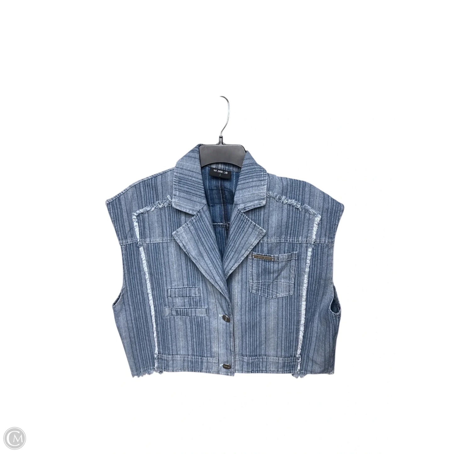 Vest Other By Clothes Mentor In Blue Denim, Size: S
