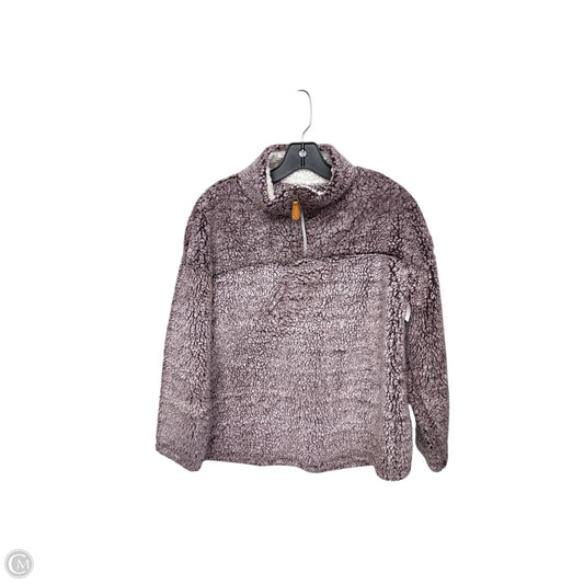 Jacket Faux Fur & Sherpa By Poof In Purple, Size: S