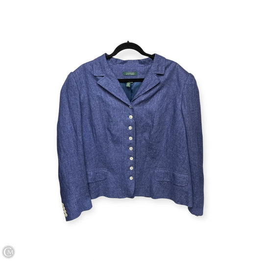 Blazer By Lauren By Ralph Lauren In Blue, Size: 20
