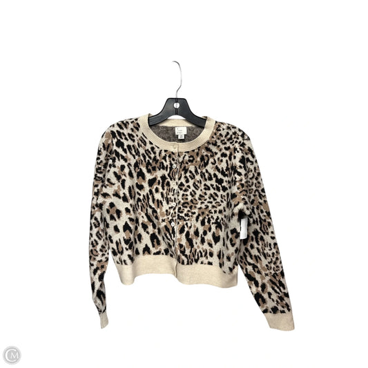 Cardigan By A New Day In Animal Print, Size: Xs