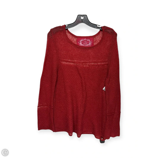 Sweater By Clothes Mentor In Red, Size: L