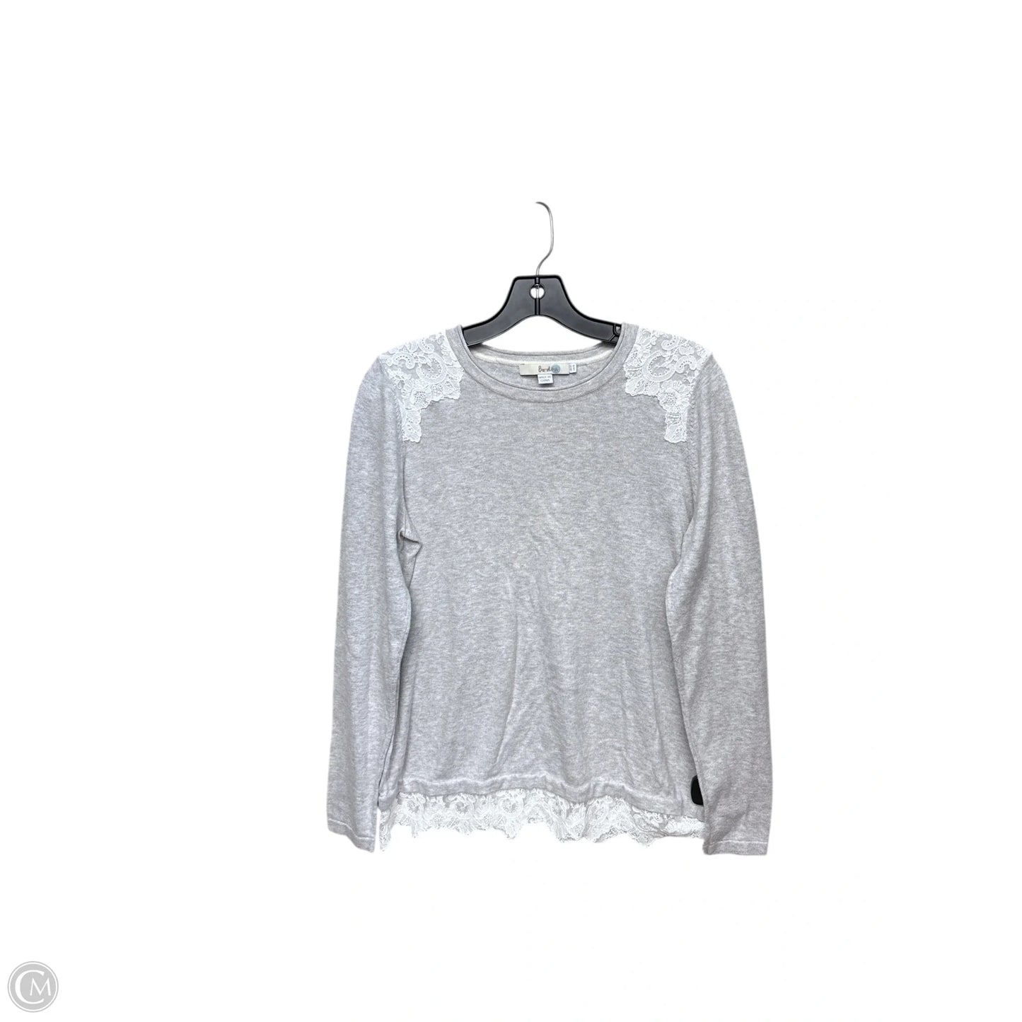 Top Long Sleeve By Boden In Grey, Size: 8