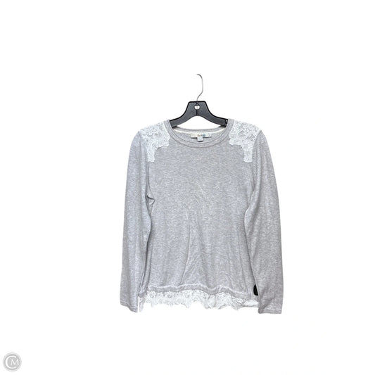 Top Long Sleeve By Boden In Grey, Size: 8