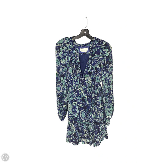 Dress Casual Midi By Anthropologie In Blue & Green, Size: M