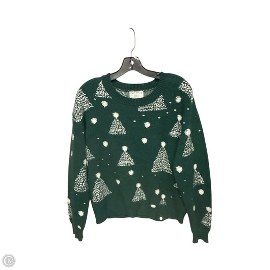 Sweater By Absolutely In Green & White, Size: L