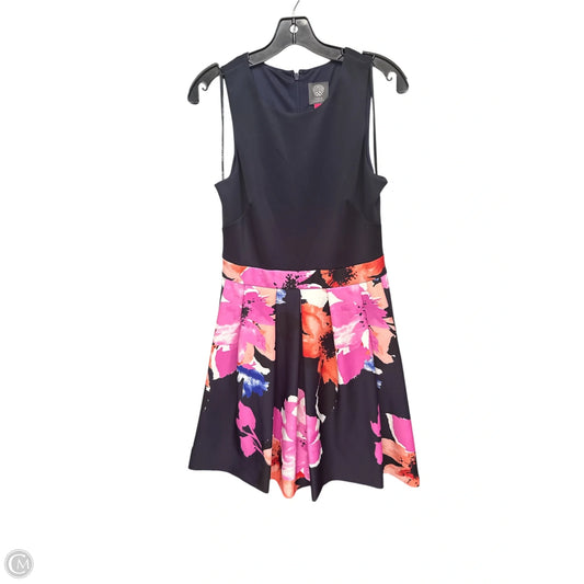 Dress Party Midi By Vince Camuto In Blue & Pink, Size: 8