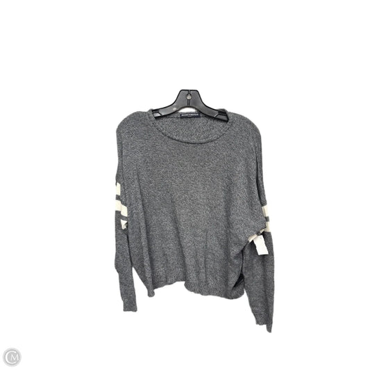 Sweater By Brandy Melville In Grey & White, Size: Osfm