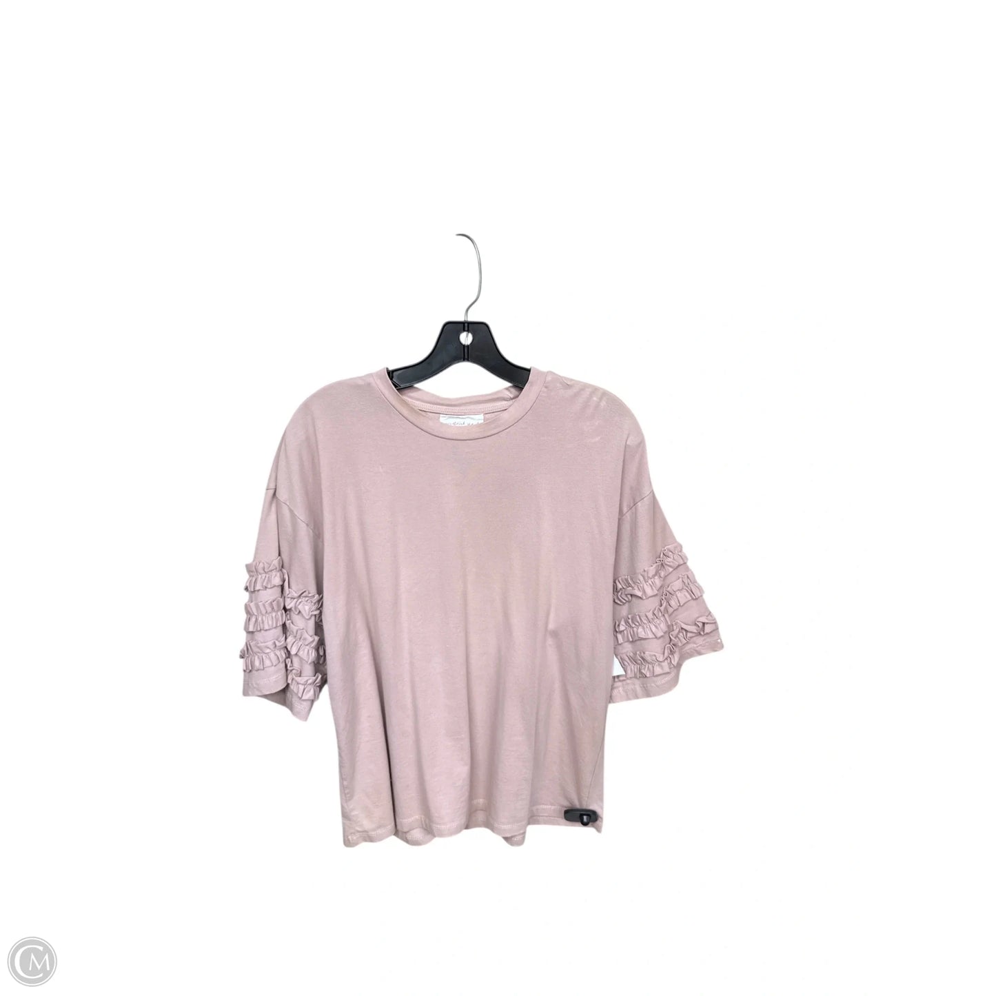 Top Short Sleeve By Mustard Seed In Pink, Size: S