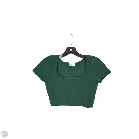 Top Short Sleeve By Babaton In Green, Size: M