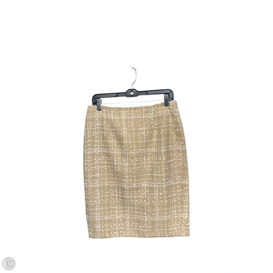 Skirt Midi By Ann Taylor In Tan, Size: 6