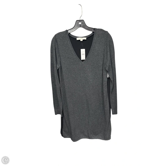 Dress Sweater By Loft In Grey, Size: M