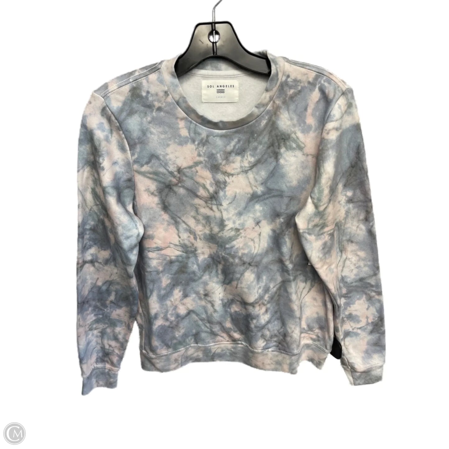 Sweatshirt Crewneck By Sol Angeles In Tie Dye Print, Size: S