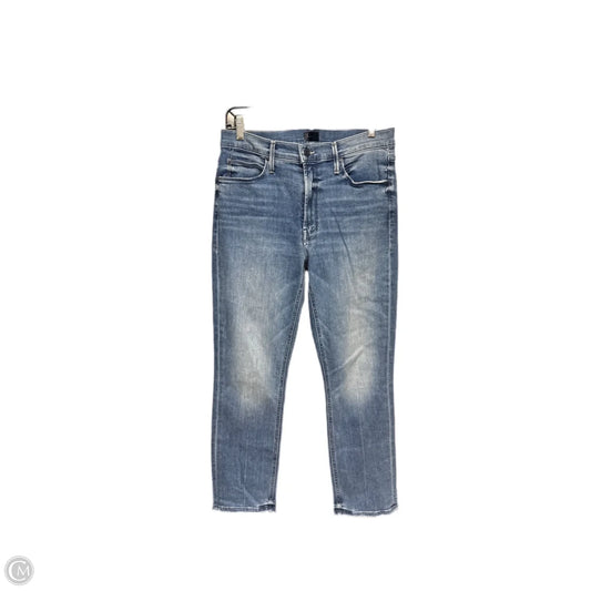 Jeans Straight By Mother In Blue Denim, Size: 30