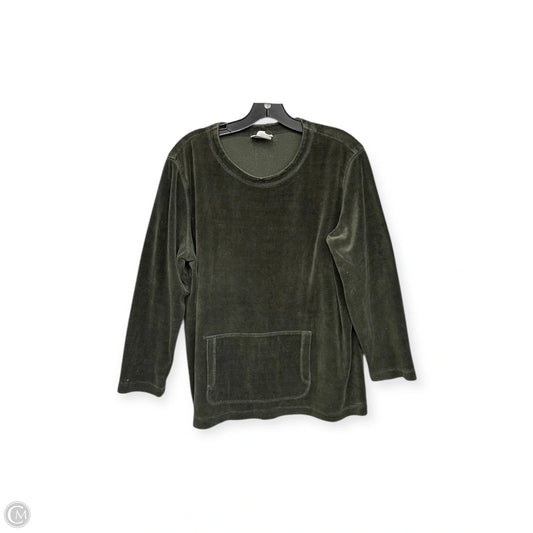Top 3/4 Sleeve By Hot Cotton In Green, Size: L