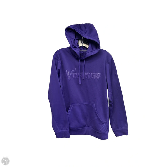 Athletic Sweatshirt Hoodie By Nfl In Purple, Size: S