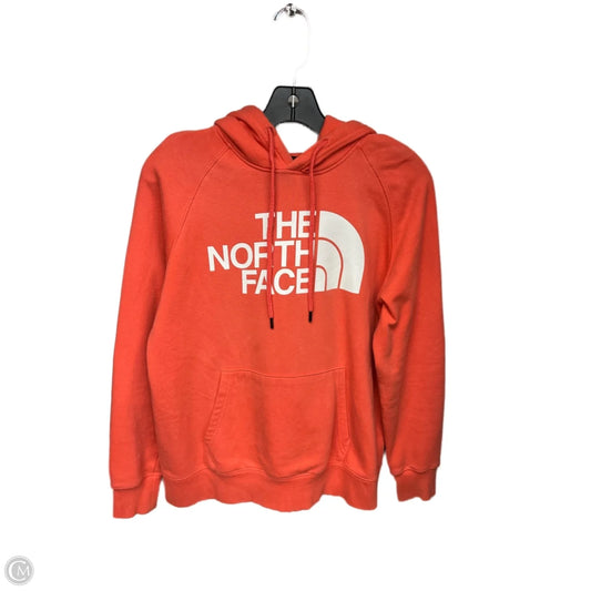 Sweatshirt Hoodie By The North Face In Orange & White, Size: M