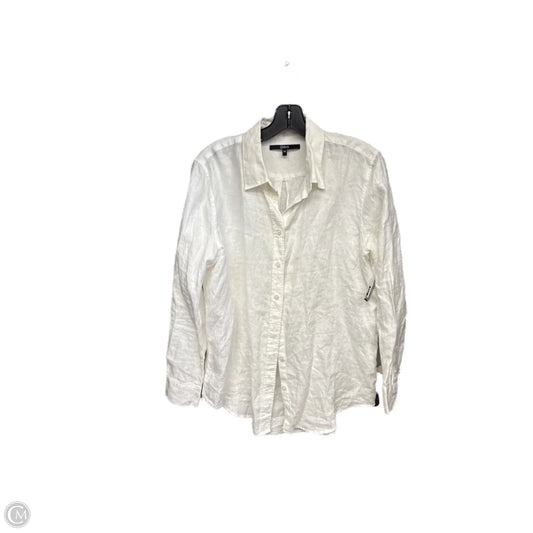 Top Long Sleeve By Quince In Cream, Size: M