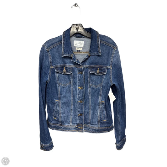 Jacket Denim By Universal Thread In Blue Denim, Size: M