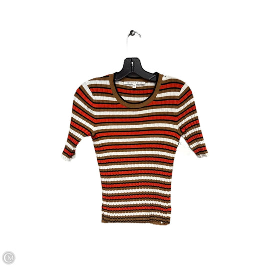 Top Short Sleeve By Veronica Beard In Striped Pattern, Size: Xs