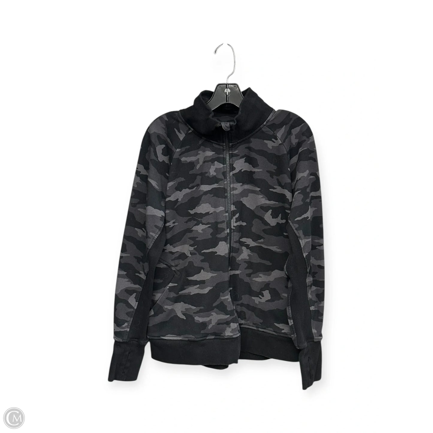 Athletic Jacket By Athleta In Camouflage Print, Size: Xl