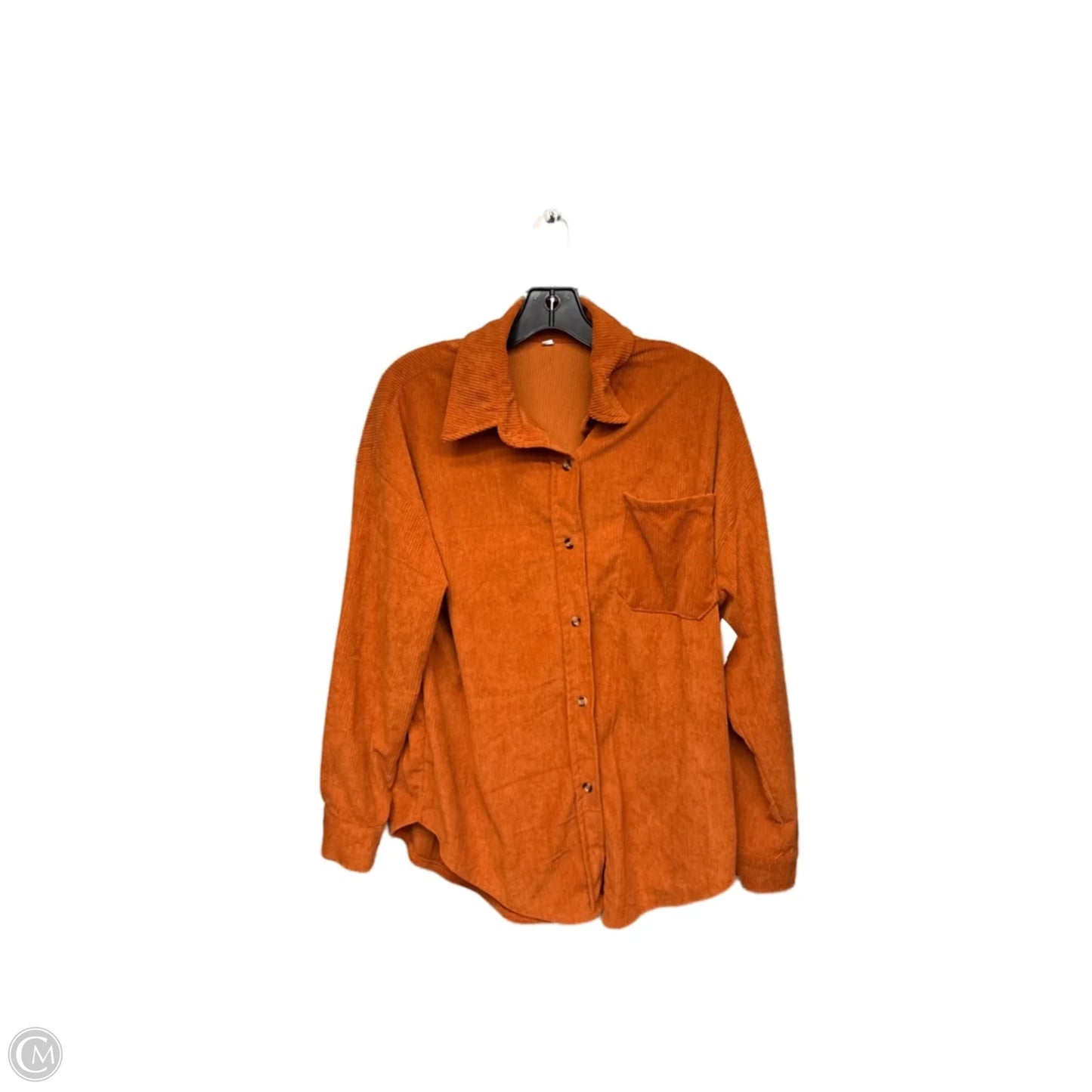 Top Long Sleeve By Clothes Mentor In Orange, Size: M