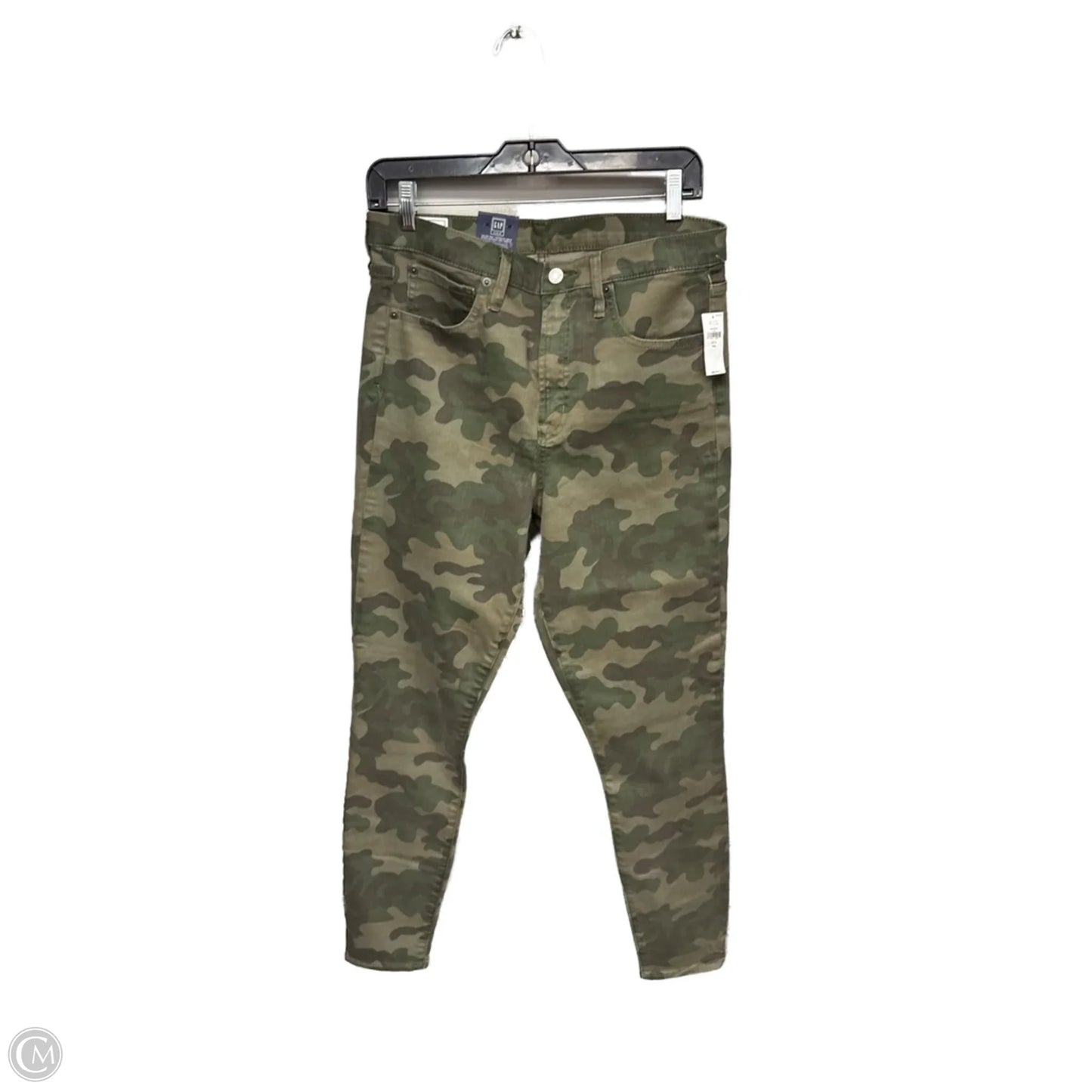 Jeans Skinny By Gap In Camouflage Print, Size: 12