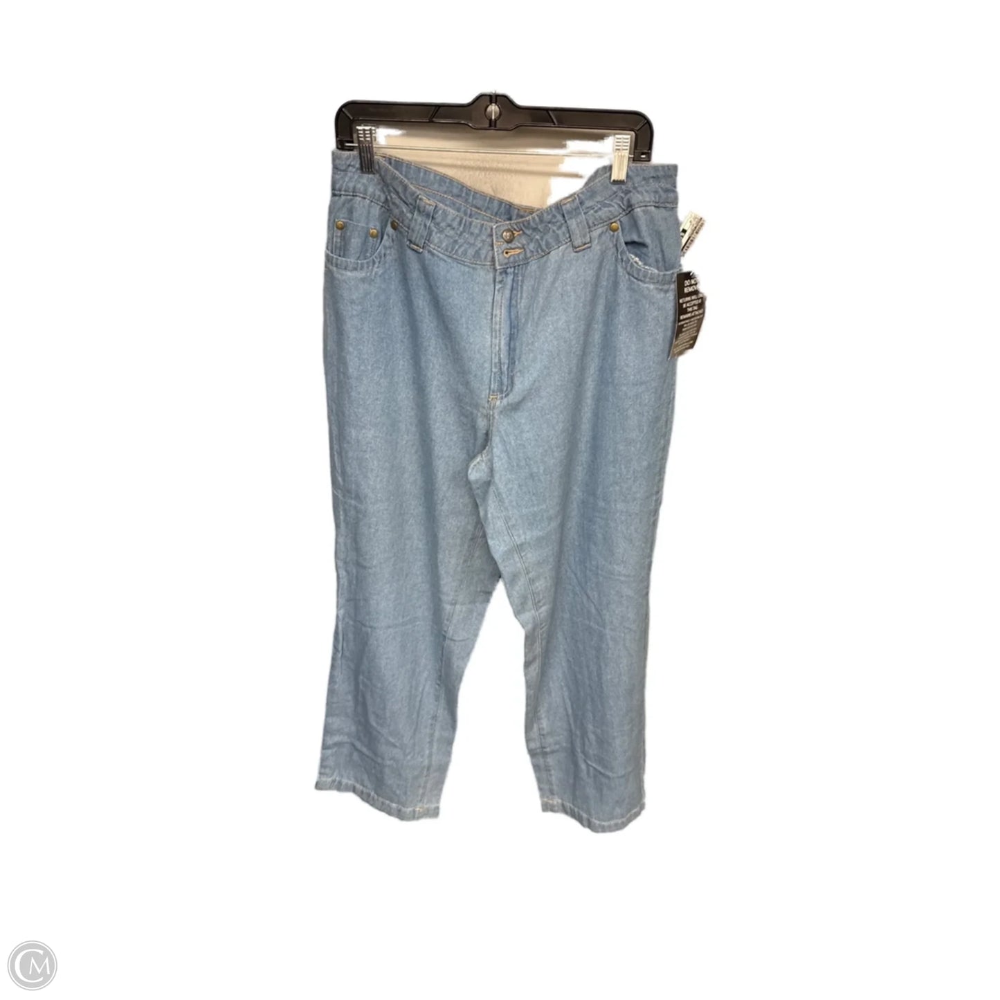 Jeans Straight By Woman Within In Blue Denim, Size: 16