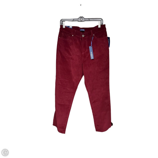 Pants Corduroy By Bandolino In Red, Size: 12
