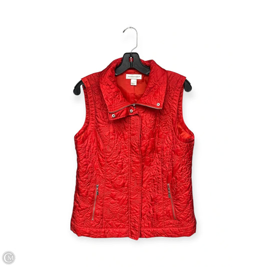 Vest Other By Christopher And Banks In Red, Size: M